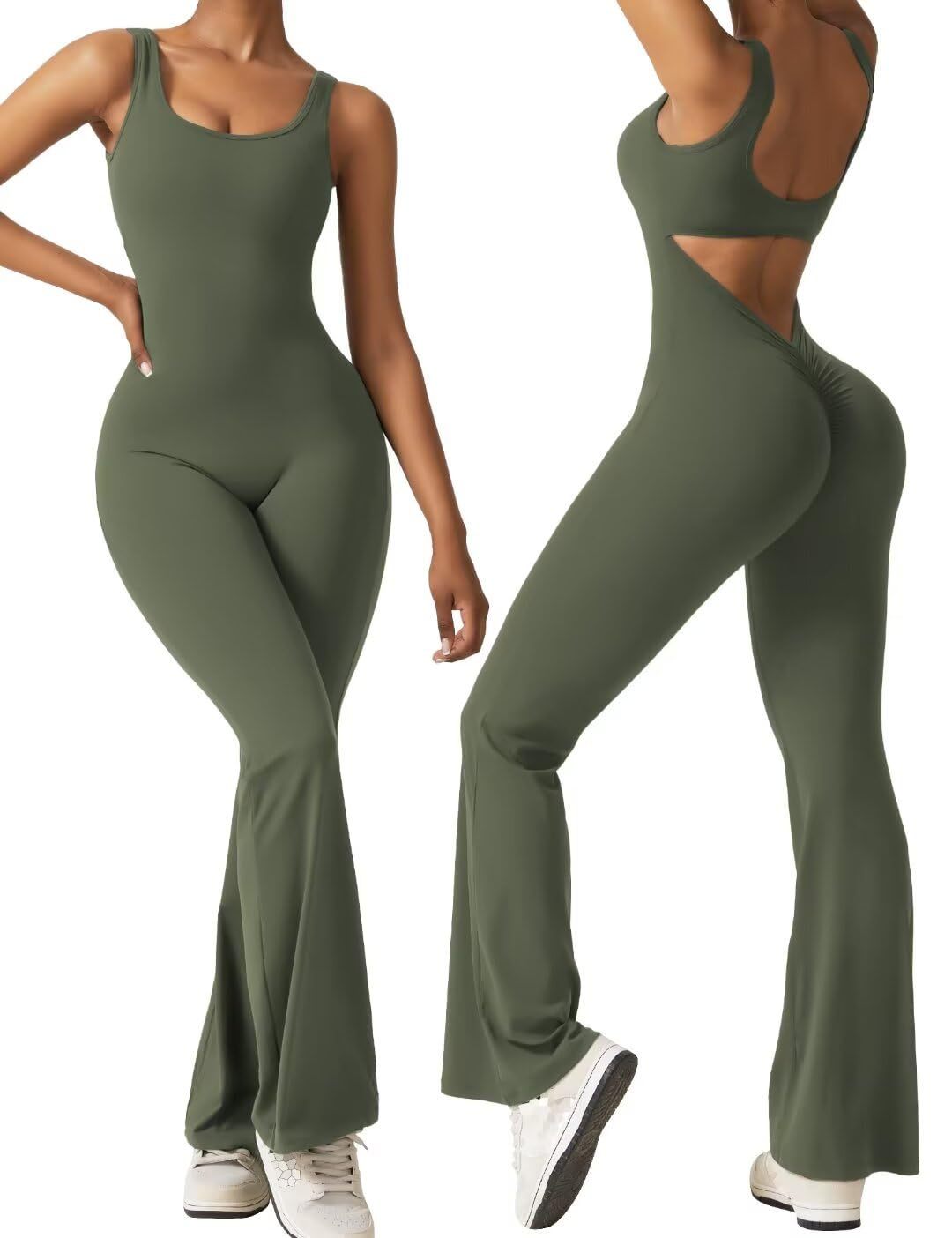 Damen Sportlicher Jumpsuit mit angeschnittenem Schnitt und trendy Cut-Outs R&B