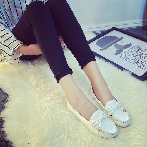 Damen Mokassin Slipper mit elegantem Schleifen-Detail und komfortabler Innensohle R&B