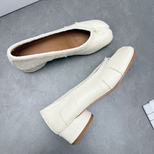 Damen Ballerinas mit schimmerndem Obermaterial und bequemer Passform R&B