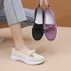 Damen Bequeme Slip-On Sneakers mit modischem Schleifendetail R&B