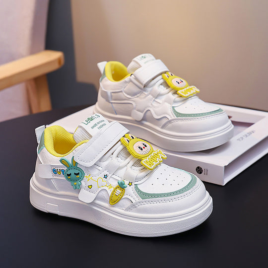 Damen Sneakers mit süßen Motiven und Klettverschluss R&B