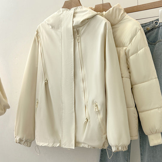 Damen Leichte Übergangsjacke mit verstellbarem Kapuzenkragen und praktischen Taschen R&B
