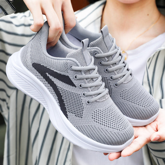 Damen Atmungsaktive Freizeitschuhe mit elastischem Obermaterial und stoßdämpfender Sohle R&B