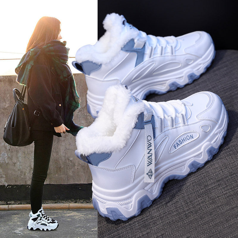 Damen Winter Sneakers mit kuscheligem Futter und rutschfester Sohle R&B