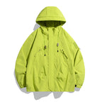 Damen lässige Outdoor-Jacke mit verstellbarem Kapuzensystem und funktionalen Taschen