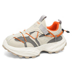 Damen Sportliche Sneakers mit atmungsaktiver Netzstruktur und stoßdämpfender Sohle