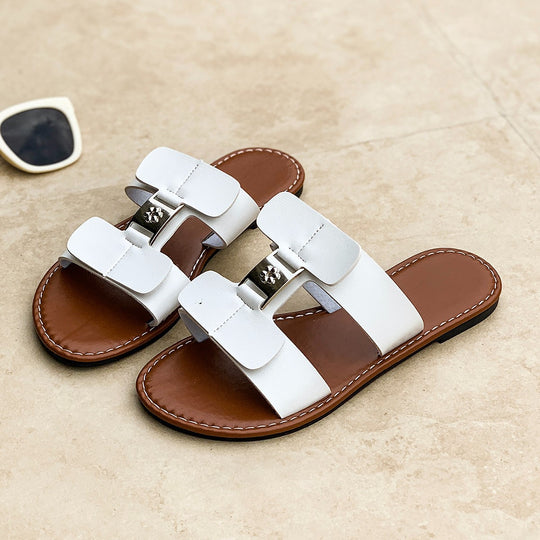 Damen modische Slides mit verstellbaren Riemen R&B