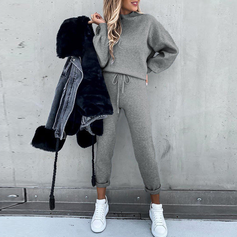 Damen Lässiges Hoodie-Set mit bequemen Jogginghosen R&B