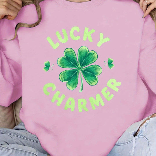 Damen Sweatshirt mit motivierendem Print und lässigem Schnitt R&B