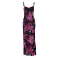 Damen Maxikleid mit feinem floralem Design und verstellbaren Trägern R&B