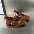 Damen elegante Ballerinas mit modischer Riemenverzierung R&B
