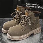 Damen robuste Schnürboots aus hochwertigem Wildleder R&B
