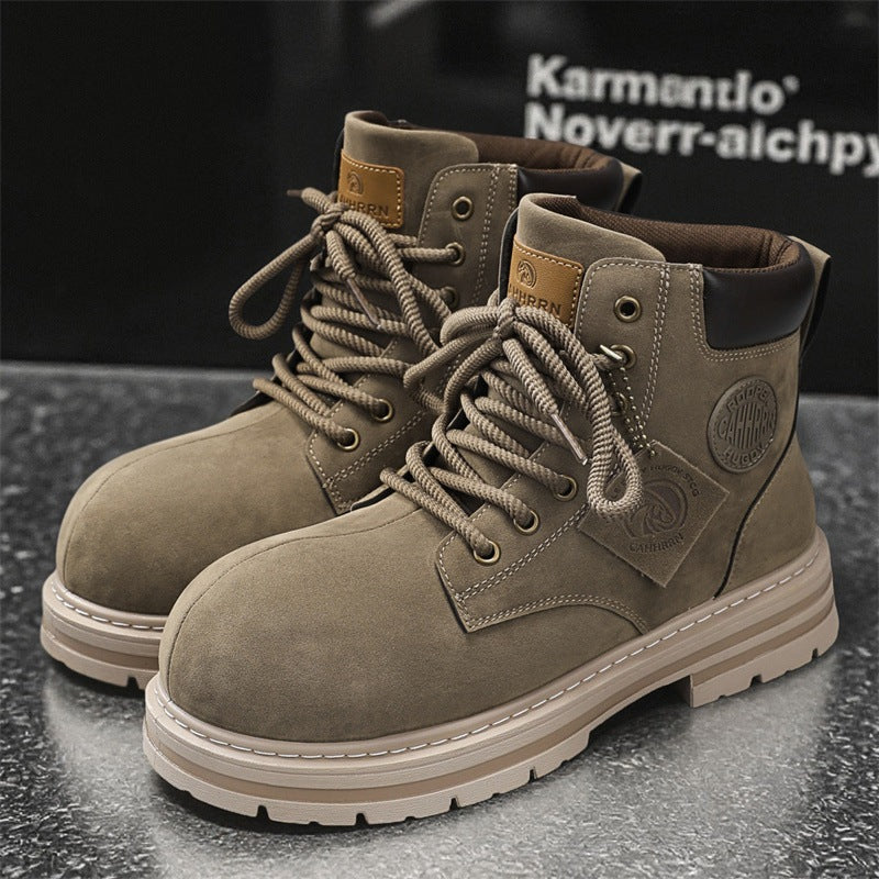 Damen robuste Schnürboots aus hochwertigem Wildleder R&B