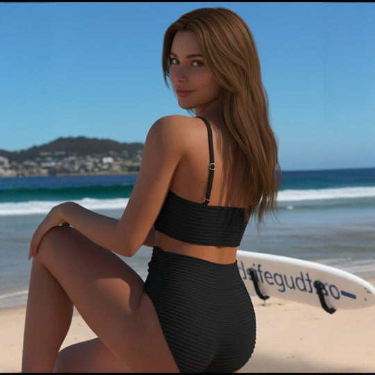 Damen Bequemer Push-Up Bikini R&B