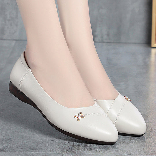 Damen Ballerinas mit zartem Schleifenakzent und bequemem Fußbett R&B