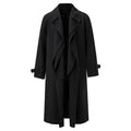 Damen Trenchcoat mit asymmetrischem Reversdesign und praktischen verstellbaren Ärmeln