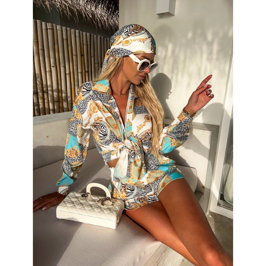 Damen Chic Satin Co-ord Set R&B