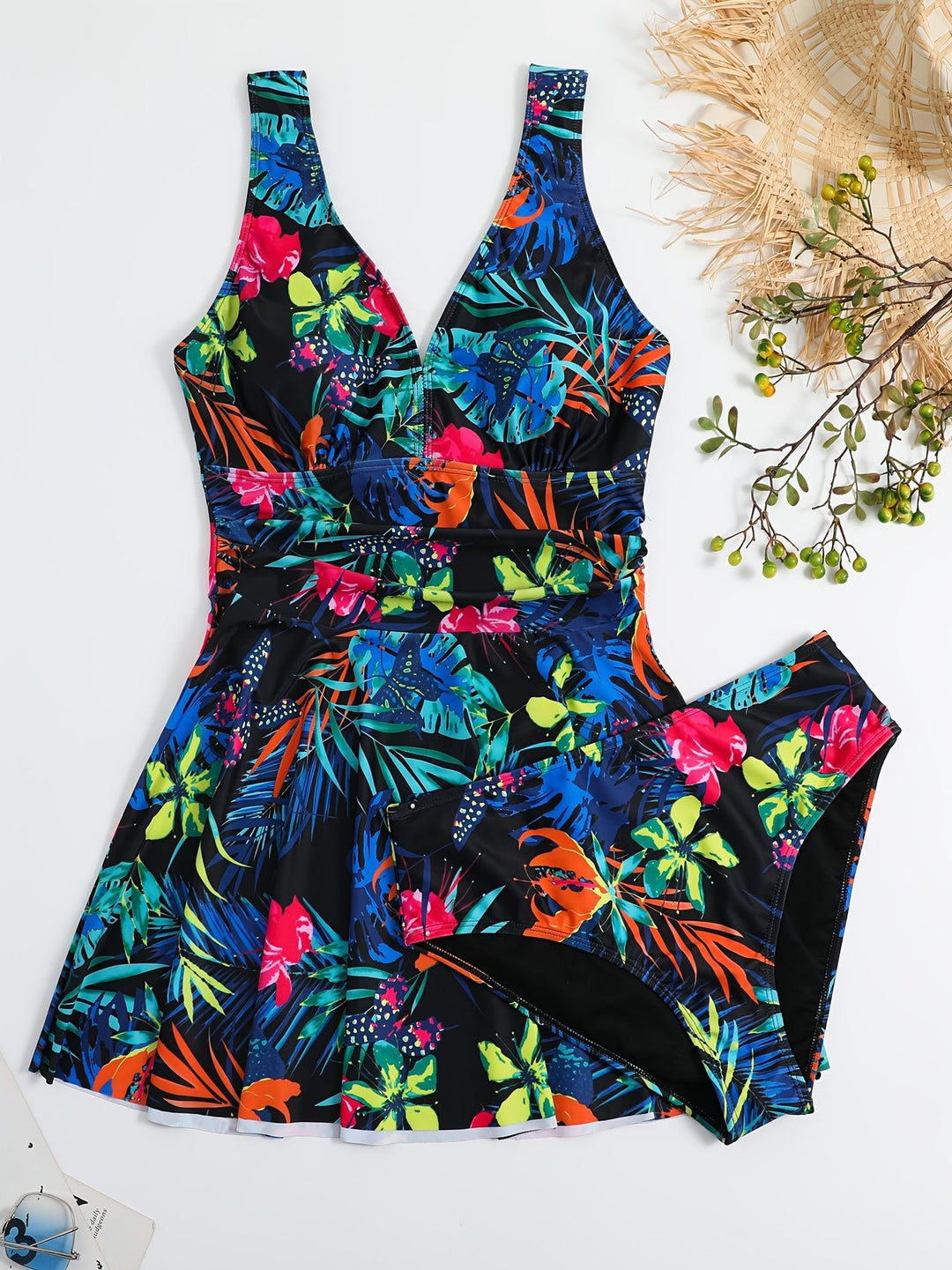 Damen Schwimmanzug mit elegantem Wickeldesign R&B