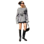 Damen Kuscheliger Strickpullover mit angesagtem Off-Shoulder-Ausschnitt R&B