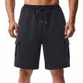 Herren funktionale Sportshorts mit praktischen Seitentaschen und elastischem Bund R&B
