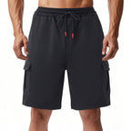 Herren funktionale Sportshorts mit praktischen Seitentaschen und elastischem Bund R&B