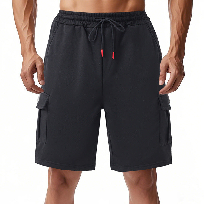 Herren funktionale Sportshorts mit praktischen Seitentaschen und elastischem Bund R&B