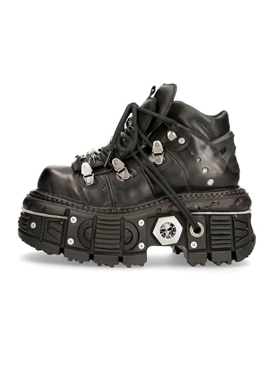 Damen Stabile High-Top Stiefel mit robuster Gummisohle R&B