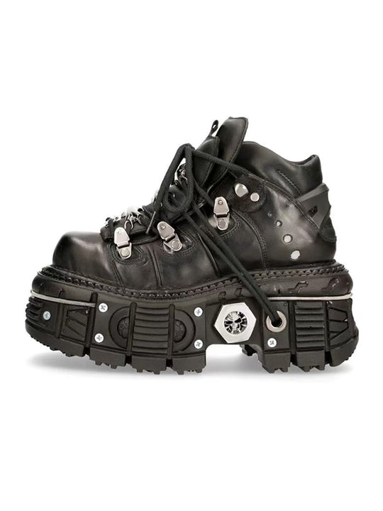 Damen Stabile High-Top Stiefel mit robuster Gummisohle R&B