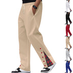 Herren lässige Freizeitpants mit Kordelzug und grafischem Design R&B