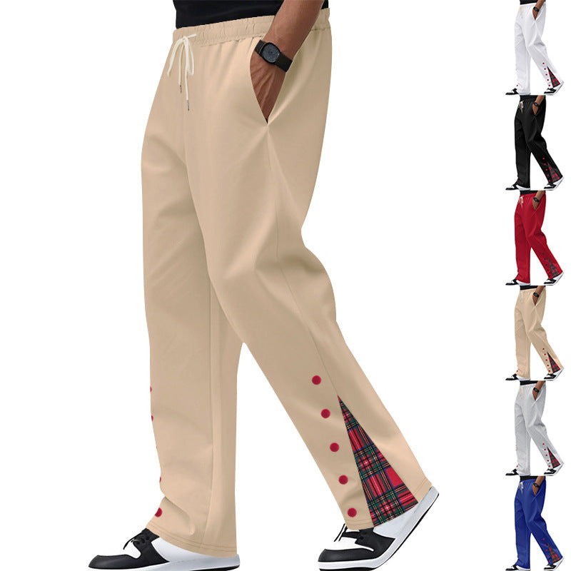 Herren lässige Freizeitpants mit Kordelzug und grafischem Design R&B