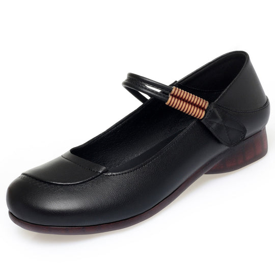 Damen Ballerinas mit flexiblem Riemen und bequemem Fußbett R&B