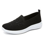 Damen Slip-On Socken Sneakers mit floralem Design