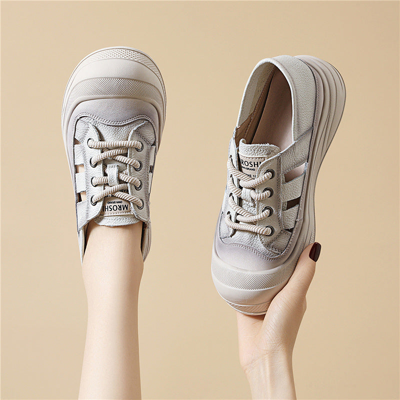 Damen modische Plateausneaker mit atmungsaktivem Obermaterial R&B