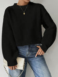 Damen lässiger Feinstrickpullover