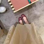 Damen Ballerinas im R&Brnen Quadratdesign mit feiner Struktur R&B