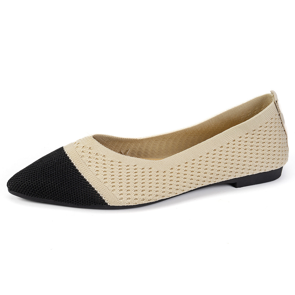 Damen Ballerinas mit kreativem Hahnentrittmuster und flexiblem Fußbett R&B