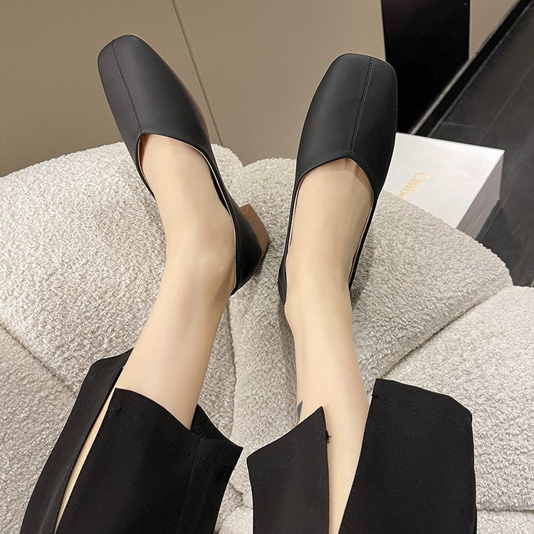 Damen elegante Mokassins mit modischer Naht R&B