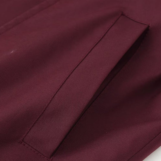 Damen lässige Übergangsjacke mit hohem Kragen und verstellbarem Kordelzug R&B