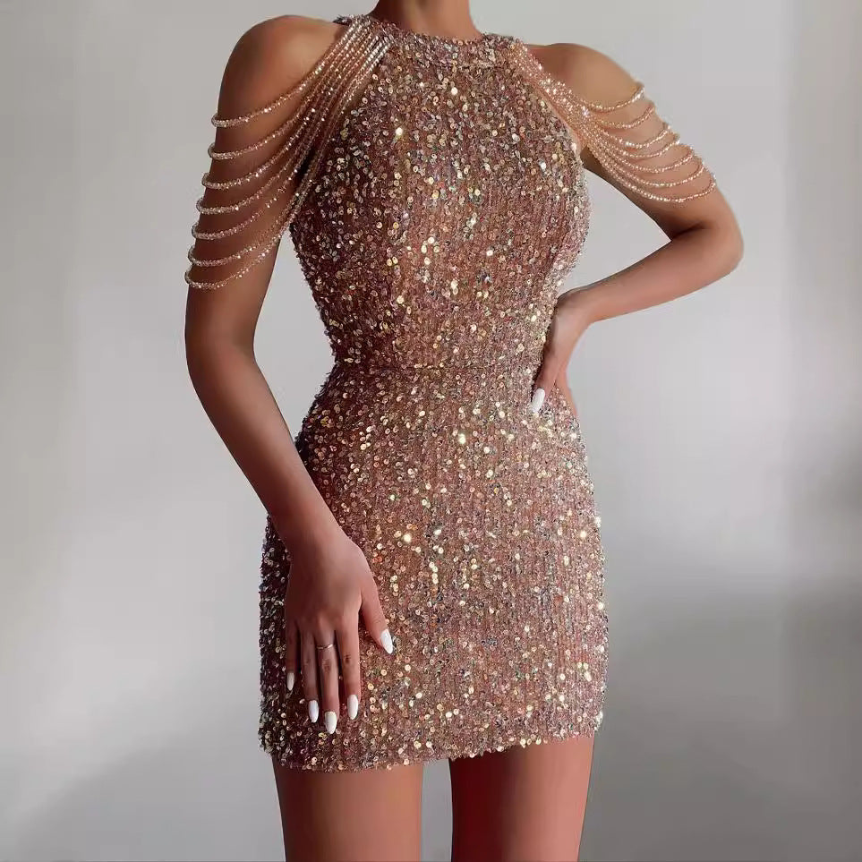 Damen Glitzerndes Abendkleid R&B