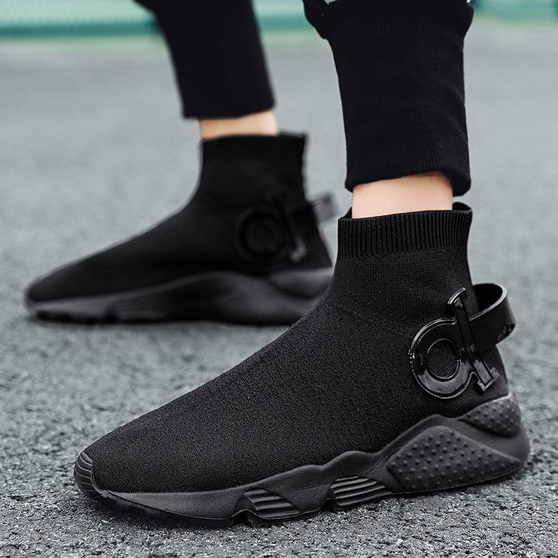 Damen Sockensneaker mit atmungsaktiver Strickoberfläche und rutschfester Sohle R&B