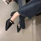 Damen Elegante Pumps mit modernem Riemen und stilvollem Akzent R&B