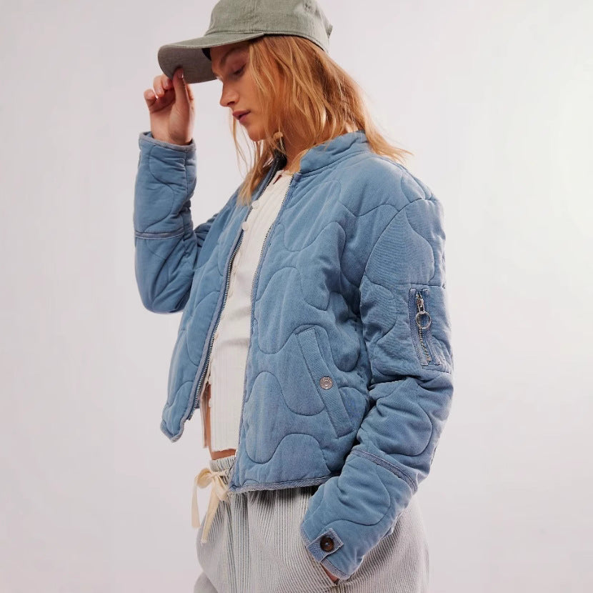 Damen gesteppte Bomberjacke R&B