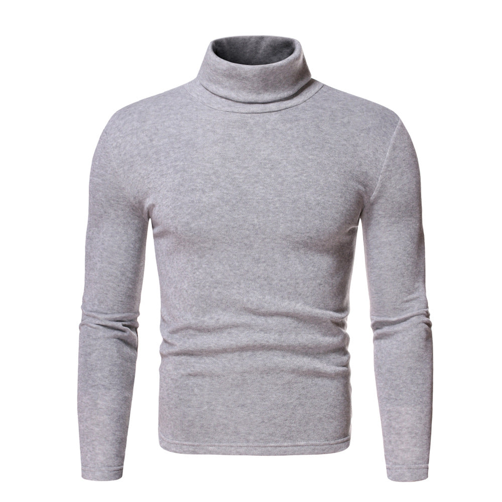Herren Rollkragenpullover aus weichem Baumwoll-Mix