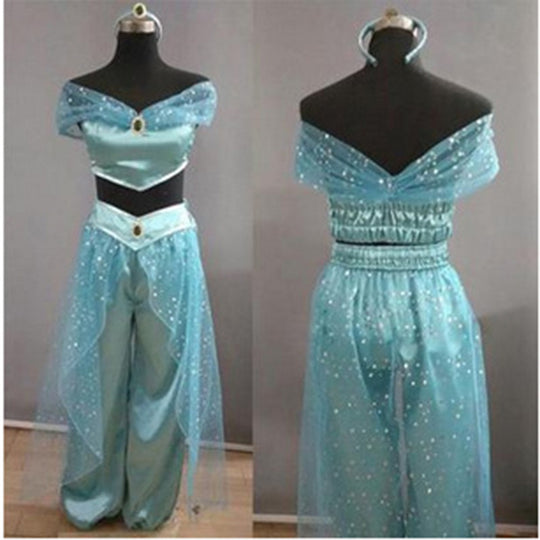 Damen Kostümanzug mit glitzernden Details und off-shoulder Design R&B