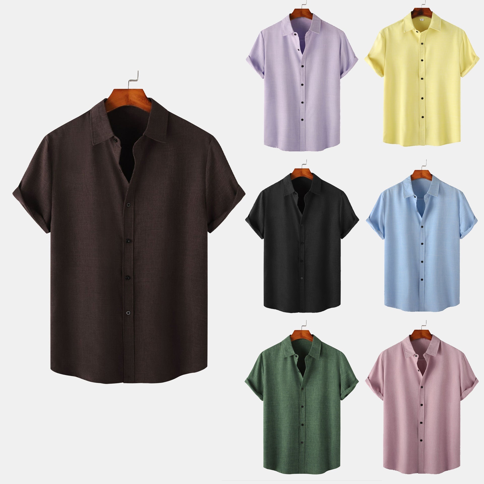 Herren Kurzarmhemd aus atmungsaktiver und komfortabler Baumwolle mit elegantem Design