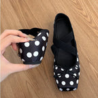 Damen verspielte Ballerinas mit hochwertiger Lochmusterapplikation R&B