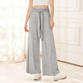 Damen Weit geschnittene Sommerhose mit hochwertigem Bund und eleganter Schleifendetail R&B