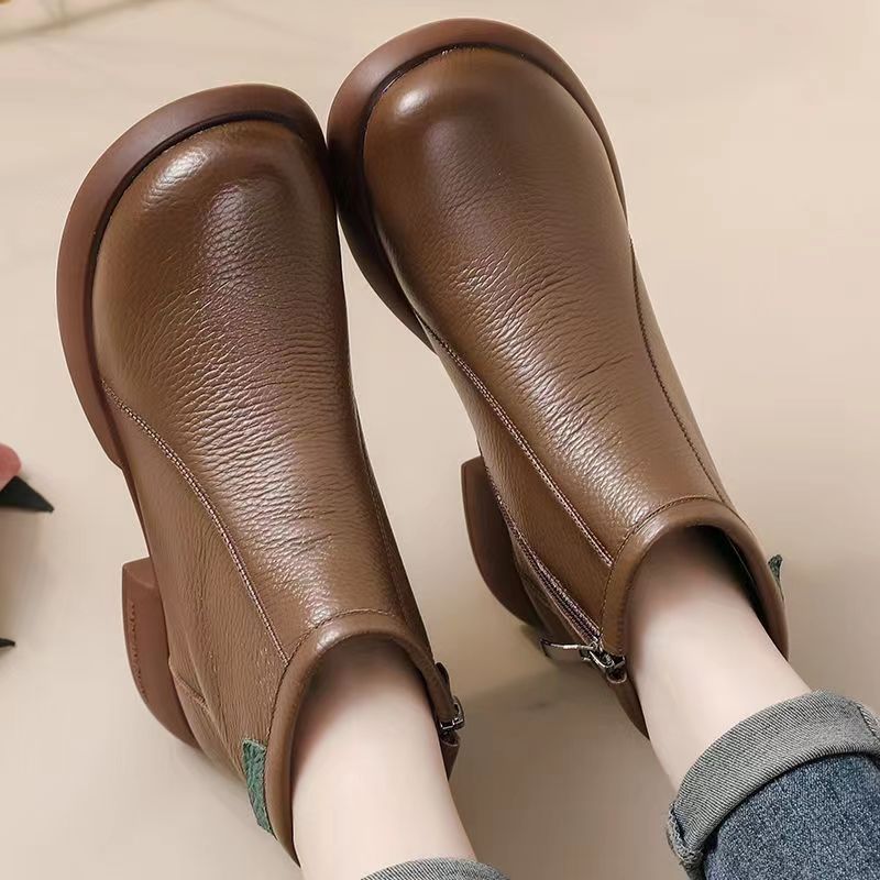 Damen Elegante und komfortable Ankle Boots mit praktischem Reißverschluss und trendigem Design R&B