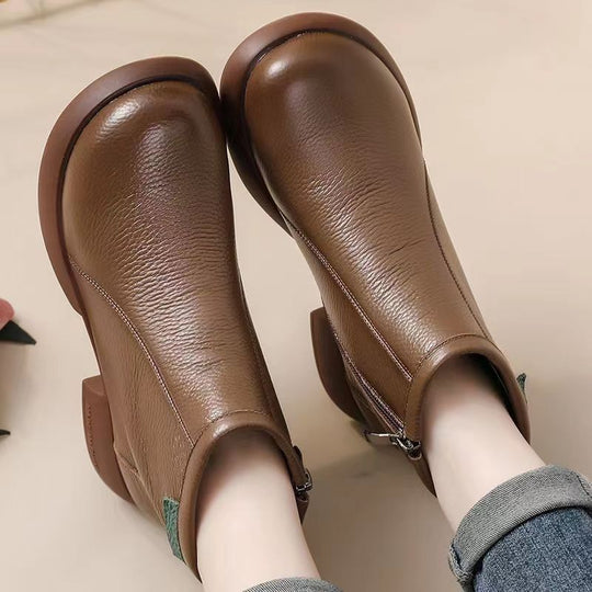 Damen Elegante und komfortable Ankle Boots mit praktischem Reißverschluss und trendigem Design R&B