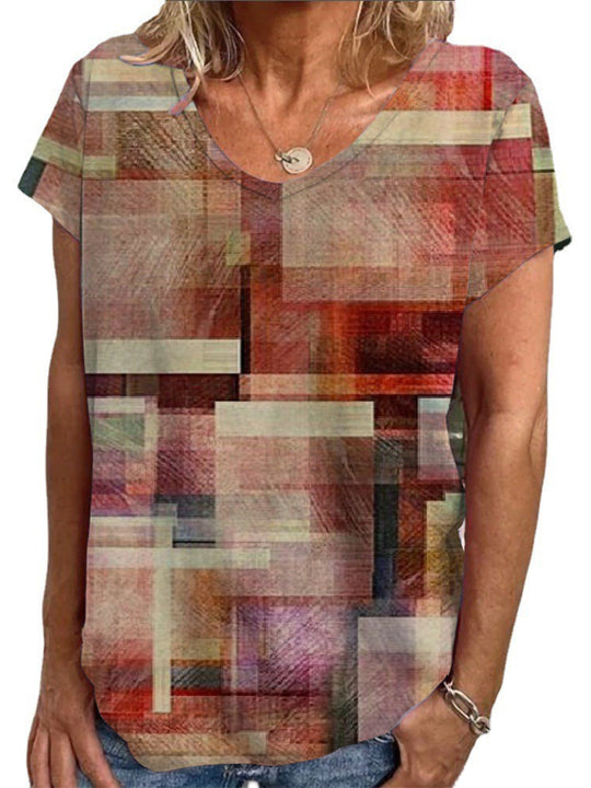 Damen Lockere Bluse mit buntem Paisleymuster R&B